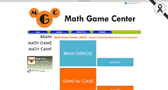 Desktop Screenshot of mathgamecenter.com