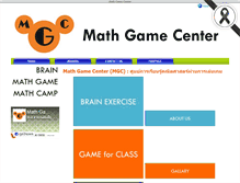 Tablet Screenshot of mathgamecenter.com